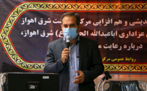 بازدیدهای نظارتی کارشناسان بهداشت از هیات‌های عزاداری شرق اهواز در ایام محرم
